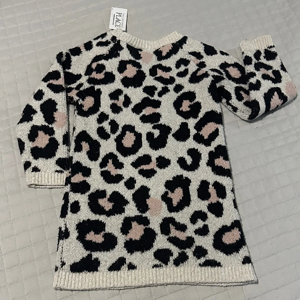 The Children's Place Leopard Print Dress - Black and Pink